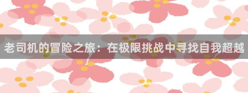 韦德1946娱乐手机版：老司机的冒险之旅：在极限挑战中寻找自我超越